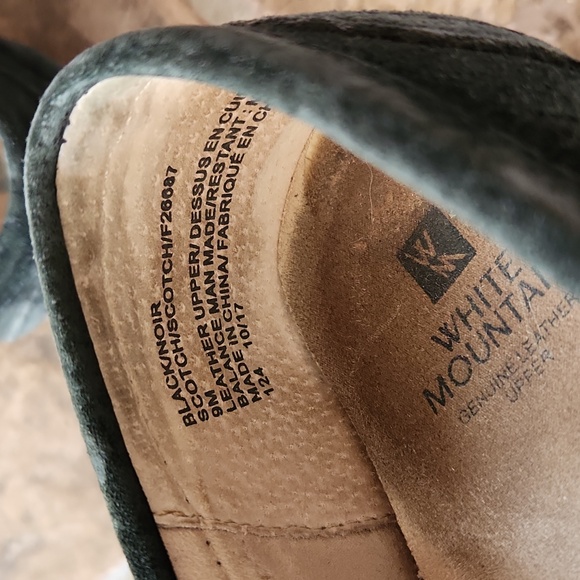 White Mountain Black Suede Loafer - Picture 6 of 6